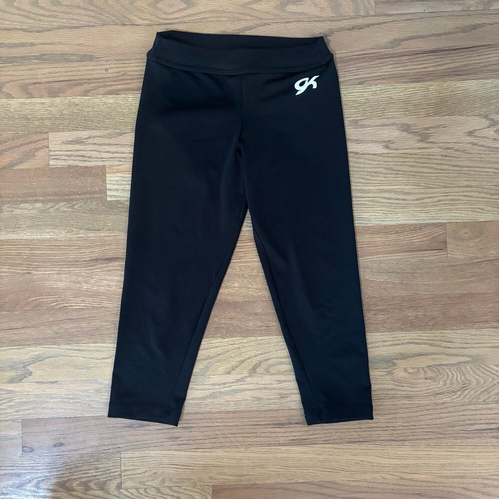 GK Elite black competition leggings 18" Inseam Size Child Med